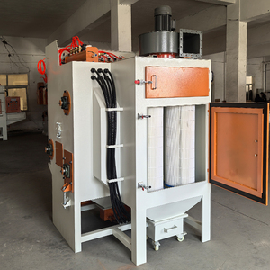 Machine de sablage automatique à tambour sur chenilles de type B à 6 canons intégrés pour le sablage par lots d'accessoires de quincaillerie - Product Image 4