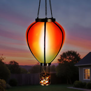 Su misura all'aperto acrilico tremolante fiamma luce del giardino decorazione appesa lanterna palloncino caldo solare - Product Image 1
