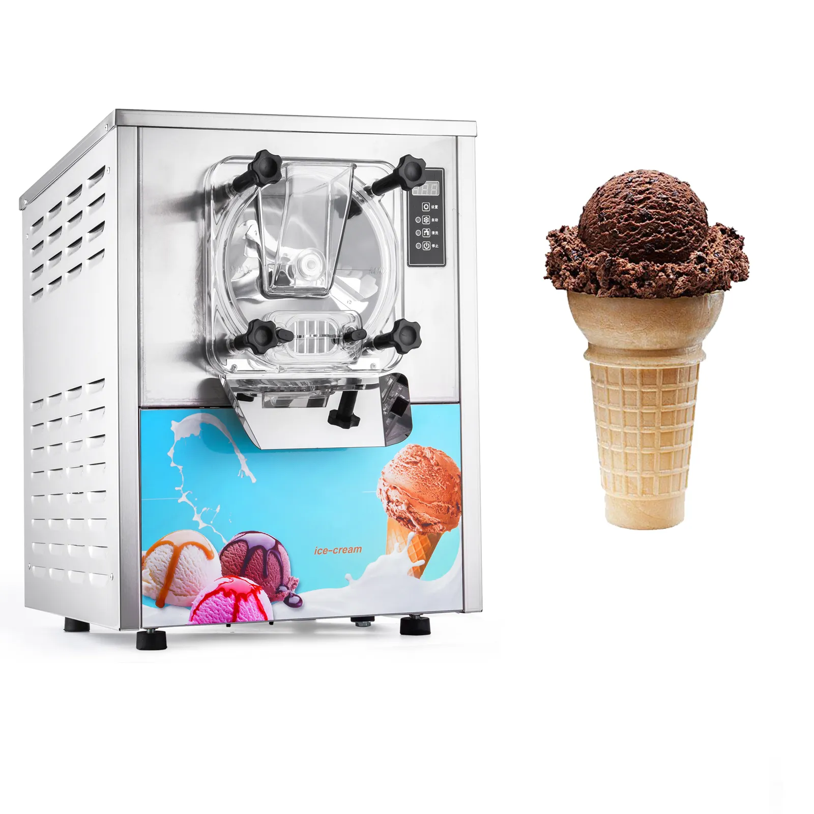 SIHAO-116シングルフレーバーアイスクリームボールメーカーを備えた市販のハードアイスクリームマシン