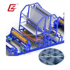 Línea de producción de soldadura de malla de alambre flexible, máquina automática de soldadura de malla de barra de acero de 5-12mm, de 2, 2, 2, 2