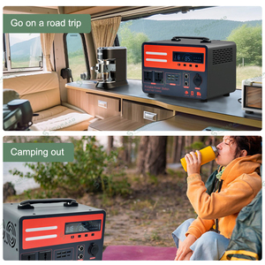 แบตเตอรี่ลิเธียมพกพา SMARAAD 600W 900W 1200W สถานีไฟฟ้าสำรอง แหล่งจ่ายไฟฉุกเฉิน พลังงานแสงอาทิตย์ พร้อมตัวควบคุม MPPT ใช้ได้กับรถยนต์ - Product Image 5