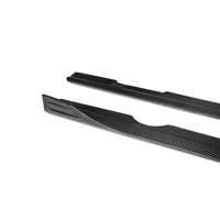 W177 Prepreg Dry Carbon Fiber Bodykit Door Extension Lip Spoiler pour Mercedes Benz W177 Class Sport A35 A45s Hatchback Bumper