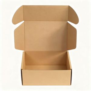Custom Recyclable 1.5mm Kraft Corrugated Board <b>Large</b> Rectangle <b>Shipping</b> Mailer Rigid <b>Boxes</b> UV Coating for Product Packaging - Product Image 3
