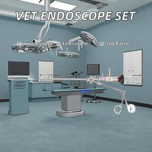 Ensemble d'arthroscope électrique vétérinaire médical, endoscope rigide ORL, 0/30 degrés, canal de travail de 2,7 mm x 175 mm, gaine, forceps, endoscopie - Product Image 2