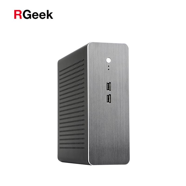 RGeek Aluminum PC Cabinet G70 G70S Upgrade Mini PC ITX Case with COM Ports for Mini Itx Motherboard
