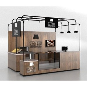 Design di Piccola Caffetteria, Allestimento Interno di Negozio di Caffè, Espositore di Alta Qualità per Caffetteria - Product Image 2