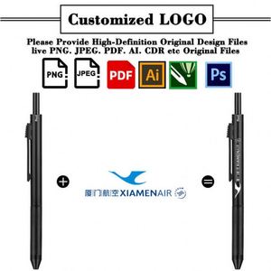 ปากกาลูกลื่นโลหะอเนกประสงค์พร้อมเซ็นเซอร์วัดแรงโน้มถ่วง แถมฟรีไส้เติม 4 ชิ้นใน 1 ด้าม พร้อมดินสอกดและยางลบ - Product Image 2