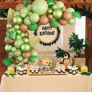 Ensemble de ballons en latex animaux de la <span class=keywords><strong>jungle</strong></span> Guirlande de ballons de fête Kit d'arc de ballons pour le thème de la <span class=keywords><strong>jungle</strong></span> Déco de fête d'<span class=keywords><strong>anniversaire</strong></span> joyeux - Product Image 3