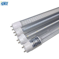 Tube LED T8 en aluminium PC G13 à base rotative, 220 V CA, simple ou double face, 1,2 m, 18 W, 6 000 K, pour éclairage intérieur