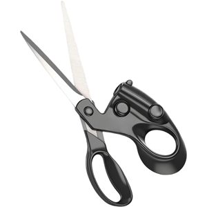 NOVISON Hot Selling 9 Inch DIY Grade Household Sewing Fabric Scissors Smooth <b>Edge</b> Stainless Steel <b>Plastic</b> Handle Tailor Shears - Product Image 1
