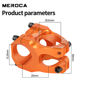 Meroca ME35 Gradient Color 5-Axis for CNC Bicycle <strong>Stem</strong> 35mm Short <strong>Stem</strong> with Hollow Design Waterproof &amp; Rustproof <strong>Stem</strong> Kits - Product Image 5