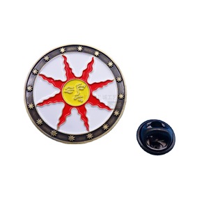 Anime Cartoon Metal Enamel <b>Pin</b> Badge Zinc Alloy 20mm Black Nickel Color Round Head General Use - Product Image 5