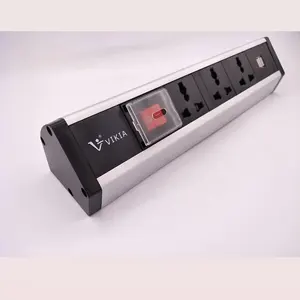 Universal type 3ways Popup socket with fast USB charger and H DMI