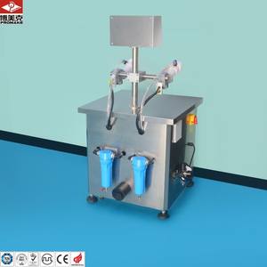 Semi-Auto doble cabeza Perfume anión botella limpieza lavadora equipo cosmético aire soplado chupar botella lavadora aire lavado - Product Image 3