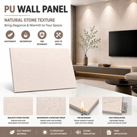 Panneaux muraux en PU modernes, revêtement mural décoratif pour l'intérieur