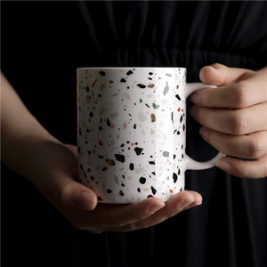 terrazo patrón impreso personalizado tazas de café de cerámica/artículos para el de la boda de taza de porcelana de venta - Product Image 3