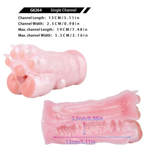 GEEBA Nette Katze Klaue Form Muschi Männlicher Mastur bator Fantasie Tasche Vagina Silikon Weiche Muschi Flexibler Mastur bator für Männer Sexspielzeug - Product Image 3