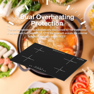 China Oem Factory 7000W 9 Nivel <span class=keywords><strong>de</strong></span> potencia Control táctil Cocina <span class=keywords><strong>de</strong></span> <span class=keywords><strong>inducción</strong></span> <span class=keywords><strong>magnética</strong></span> eléctrica incorporada - Product Image 4