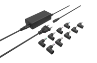 Adaptateur secteur universel pour ordinateur portable de haute qualité 65W avec 8 embouts, prise EU pour Asus/HP/Dell/Lenovo etc.