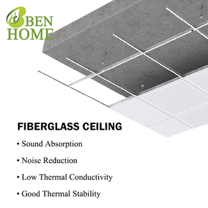 Plaques de <span class=keywords><strong>plafond</strong></span> en fibre de verre pour l'absorption acoustique et l'<span class=keywords><strong>isolation</strong></span> thermique dans les bureaux, les écoles et les intérieurs commerciaux - Product Image 5