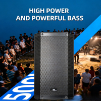 Haut-parleur pleine gamme en plastique alimenté Leon Audio 12 pouces 500W avec DSP et streaming Bluetooth