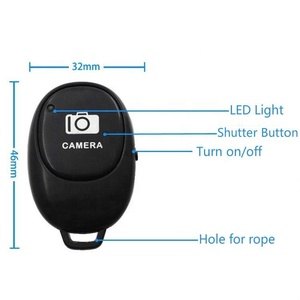 Télécommande sans fil Bluetooth en gros pour <span class=keywords><strong>iPhone</strong></span> et Android – Bouton déclencheur pour appareil photo mobile, prix de gros, en stock - Product Image 3