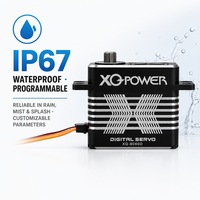 Servo sin Núcleo Impermeable de 62 kg IP67 XQ-8060D 8.4V de Alto Voltaje con Engranaje de Acero Inoxidable, Venta al por Mayor de Fábrica para Aviones RC y Drones