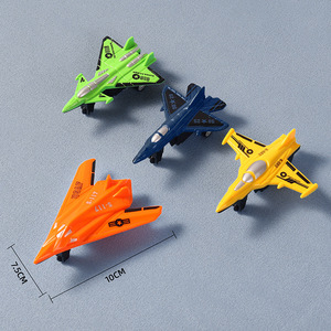 Venta caliente juguetes a granel niños juguetes promocionales avión de combate militar tirar hacia atrás mini avión barato pequeño avión de plástico de juguete - Product Image 3