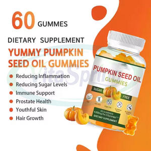 Ausreson OEM Private Label 4000mg Pumpkin Seed Extract Gummies <b>Gummy</b> Supplement Pumpkin Seed Oil Gummies - Product Image 2