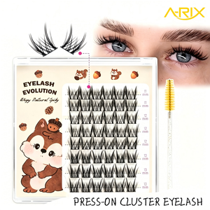 A-RIX All Day Beauty, Travel Friendly Skin Friendly Wispy Natural Eyelash <b>Clusters</b>, Manga Effect, 3 Min Long Lasting Hold - Product Image 2