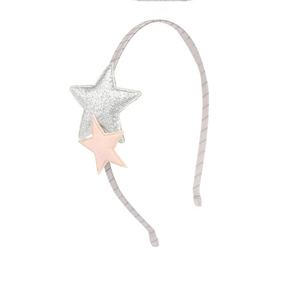 Diademas para bebé con lazo y estrella, banda delgada de color liso ondulado, diadema para niñas, accesorios de moda para el cabello con brillo. - Product Image 2