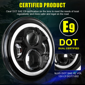 E9 DOT-Phare LED de 7 pouces pour <span class=keywords><strong>Wrangler</strong></span> JK 4 <span class=keywords><strong>portes</strong></span> illimitées, trou respiratoire IP68, feux de croisement 12V 24V 55W 45W - Product Image 2