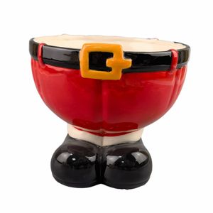 Ensemble de plats jetables en céramique avec <span class=keywords><strong>message</strong></span> <span class=keywords><strong>du</strong></span> <span class=keywords><strong>Père</strong></span> Noël et boîte à biscuits, pot à lait et bol à friandises renne pour fête - Product Image 4