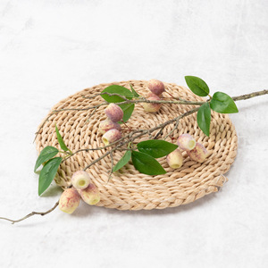 Homestay Home Decor 12-Head Single-Branch Autumn Frost Sweet Jujube <b>Artificial</b> Bubble <b>Flowers</b> <b>Vase</b> <b>Arrangement</b> Housewarming - Product Image 5
