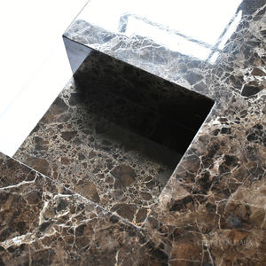 Tavolino da Caffè Moderno in Travertino Beige Personalizzato, Fatto a Mano, Durevole, per Arredamento Soggiorno - Product Image 3