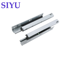 Fabrication <span class=keywords><strong>de</strong></span> meubles, quincaillerie d'armoire, <span class=keywords><strong>rail</strong></span> <span class=keywords><strong>de</strong></span> guidage <span class=keywords><strong>de</strong></span> tiroir coulissant caché à extension simple suspendue sous poussée ouverte - Product Image 6