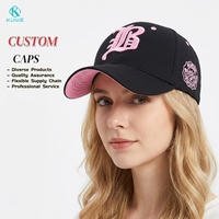 Gorra de béisbol de estilo americano de 6 paneles con diseño personalizado logotipo bordado de algodón negro de alta calidad verano al aire libre viaje Golf papá sombrero