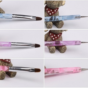 Dual-Purpose Nail <b>Brush</b> with Five Suits Phototherapy Pen Drill <b>Round</b> Head Painting <b>Brush</b> Made of Synthetic Hair - Product Image 4