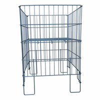 Dika Modèle très vendu : Cage de rangement métallique pliable et légère, autoportante, pour présentation de vêtements