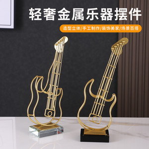 Adorno de Violín de Hierro Dorado con Diseño de Dirección, Decoración Moderna y Minimalista para el Hogar, Exhibición para Sala de Estudio - Product Image 3