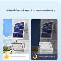 Lampu Sorot Taman Tenaga Surya LED 300W Super Terang Daya Tinggi, Penerangan Luar Ruangan Premium untuk Jalan, Berperingkat IP67