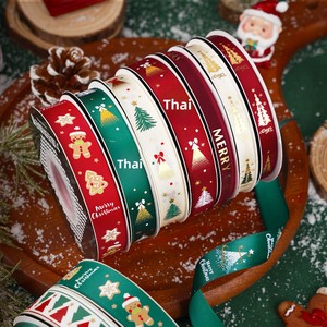 Nastro Natalizio Esclusivo <span class=keywords><strong>di</strong></span> Produzione Cinese in Poliestere, Accessorio Versatile per Confezioni Regalo e Fai-da-Te, Decorazione Festiva - Product Image 3