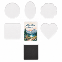 Aimant de réfrigérateur personnalisé en acrylique imprimé par sublimation, avec support magnétique souple, autocollant décoratif pour la maison, cadeaux