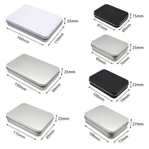 Заводская изготовленная на заказ маленькая металлическая шарнирная индивидуальная упаковка жестяная коробка для металлических банок - Product Image 1