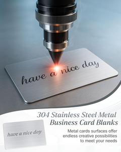 Biglietti da Visita in Acciaio Inox 304 Moderni Verniciati, 85*54mm, Spessore 0,8mm, Incisione Laser, Schede Metalliche - Product Image 3