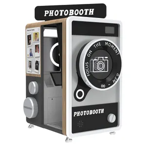 Funsapce dioperasikan koin melayani diri pembayaran peralatan penjual kotak 360 Selfie foto Stan mesin penjual otomatis