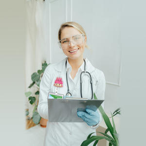 <span class=keywords><strong>Porte</strong></span>-<span class=keywords><strong>badge</strong></span> rétractable <span class=keywords><strong>extensible</strong></span> CYNYA Fruit Coffee Birthday ABS - Clip alligator pour personnel médical et enseignants - Product Image 4