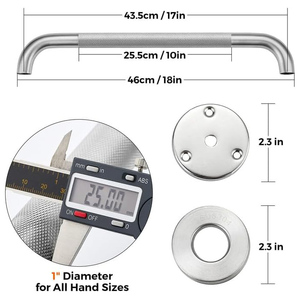 ราวจับยึดผนังสแตนเลสสำหรับผู้สูงอายุกระจกขัดเงาราวจับสำหรับห้องน้ำราวจับสำหรับห้องน้ำ - Product Image 2