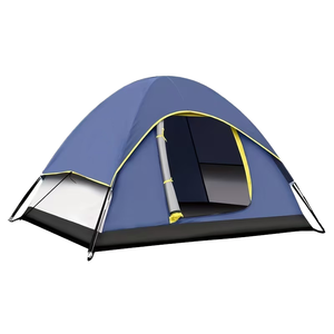 Tente pliante de camping en gros, faite à la main, en tissu Oxford double couche, avec poteaux en fibre de verre, une chambre, pour 3-4 personnes, pour les loisirs et le jeu en extérieur - Product Image 1