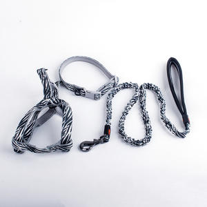 신제품 2026 2026 도매용 개 하네스 개 목줄 리트랙터블 디자이너 애완견 하네스 목줄 및 목걸이 - Product Image 3